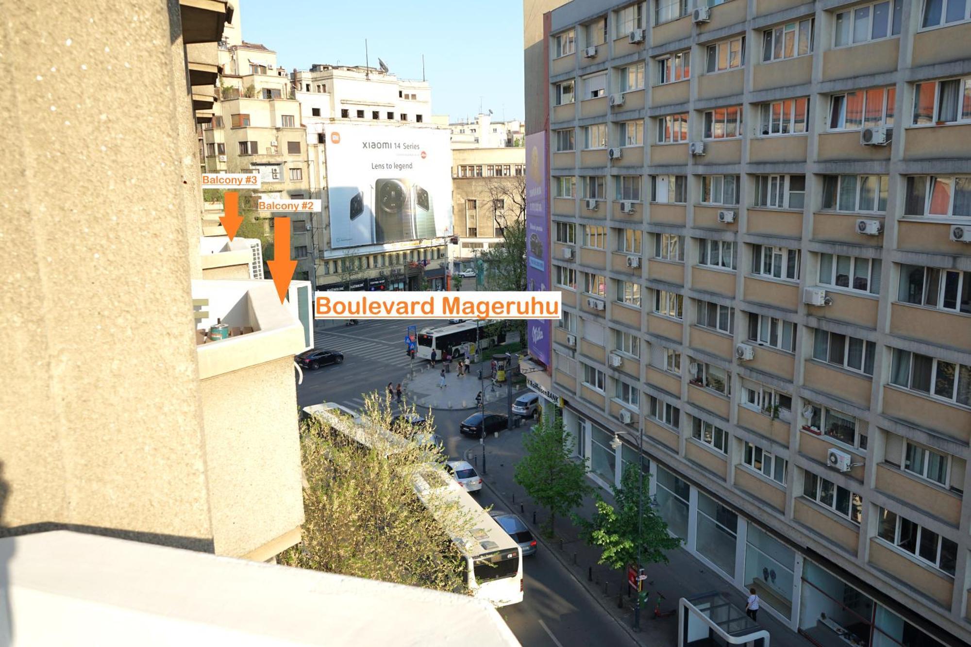 Spacious 3Br, 2Bt With 5 Balconies Bukarest Exteriör bild